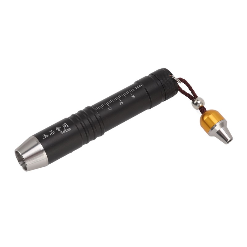 Identification Flashlight Small Diameter Triple Light Source Prevent Counterfeit Jade