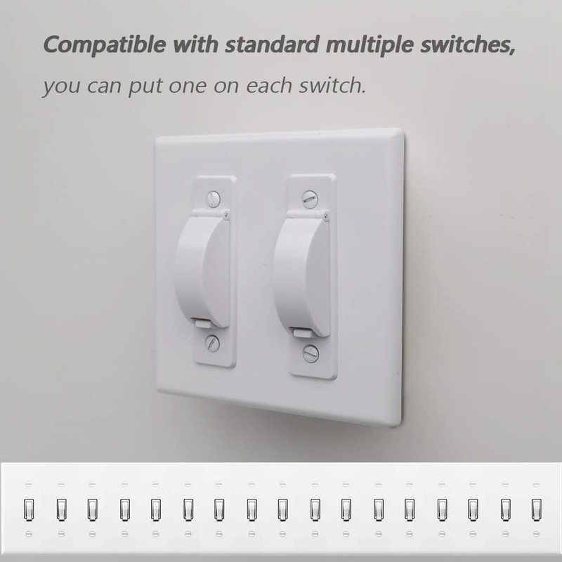 Wall Switch Guard, ILIVABLE Childproof Light Switch Plate Covers Protects