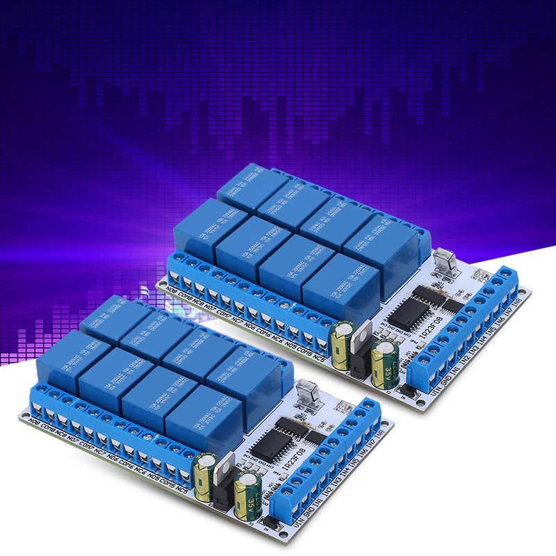 Fafeicy 8 Channel Infrared Relay Module Control Board DC5V/12V Switch