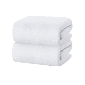 MistyMorning Bath Towels (70x140 cm), Pack of 2, 100% Egyptian Cotton Premium Quality 600 GSM, Super Soft & High Absorbent Towels (2, Bath Towel)