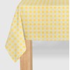 Coterie Yellow Gingham Paper Tablecloth | Rectangle Tablecloth/Table Cover for