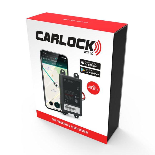 CARLOCK Wired Hidden GPS Car Tracker - 12-24v Battery, Anti Theft Car ...