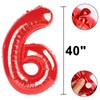 40 Inch Red Number 16 Digital Balloon,Jumbo Mylar Foil Helium