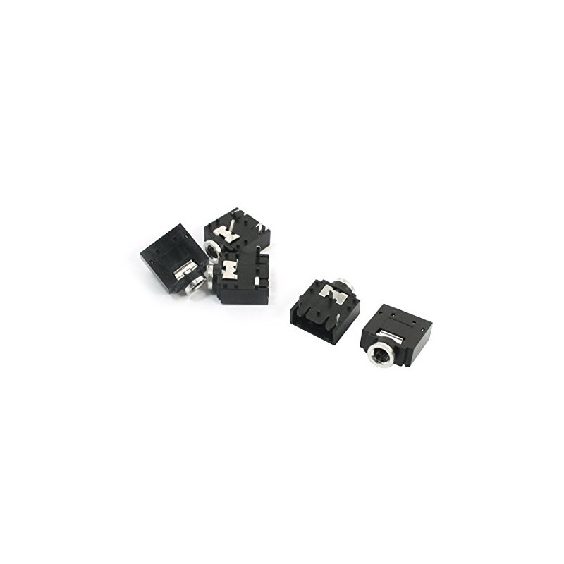 sourcing map PCB Panel Mount 3.5mm Female Audio Earphone Jack