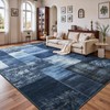DweIke Washable Area Rugs 4x6 for Living Room, Modern Geometric