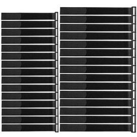 QitinDasen 30Pcs Premium Cable Ties Set, Reusable Cable Straps Cinch Straps, Multipurpose Hook and Loop Straps Fastener, Wire Organizer for Cords and Cable Management (2 Sizes: 20cm, 30cm)