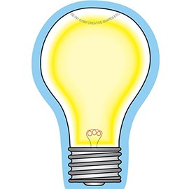 35 Sheets Light Bulb Mini Notepad for Bulletin Board Classroom Decorations Bright Lightbulb Cutouts School Craft Projects Bulletin Board Classroom Party Kids Room Decor Express Ideas Made in the USA