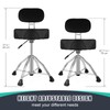 TENTOTEN Drum Throne with Backrest, 4.7in Comfortable Memory Foam Drum