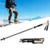 Telescopic Hiking Pole Portable Aluminum Alloy Folding Walking Stick for