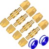 Breezliy 4PCS Soild Brass Air Reusable Hose Splicer For 3/8-Inch