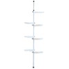 VPABES 7-Tier Shower Caddy Corner for Bathroom,Adjustable Shelves with Tension