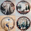 Metal Wall Art Cut Decor Elk Saw Blade Wall Deer