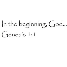 Tapestry Of Truth - Genesis 1:1 - TOT7744 - Wall and Home Scripture, Lettering, Quotes, Images, Stickers, Decals, Art, and More! - in The Beginning, God... Genesis 1:1
