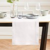Solino Home Linen White Table Runner 60 Inch - 100%