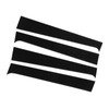4pcs Black Pillar Posts Door Trim B Pillar Posts Door