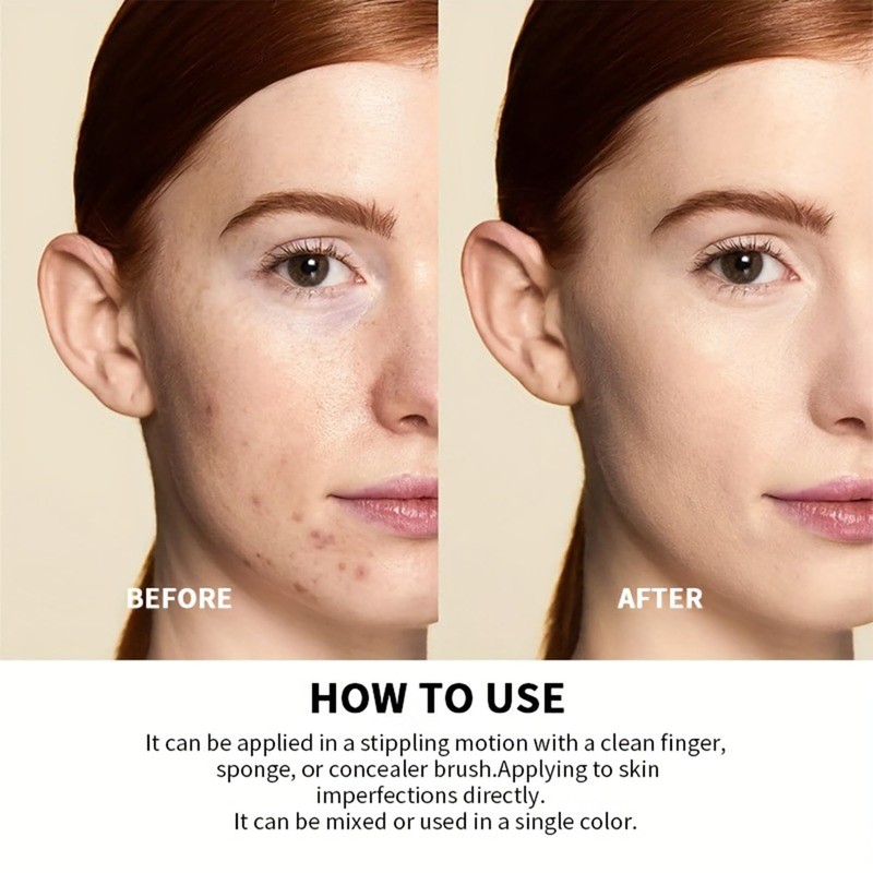 Green Full Coverage Concealer - Waterproof Dark Circles and Blemish