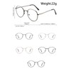 LIPIODOL Round Glasses Metal Frame Retro Fashion Blue Light Blocking