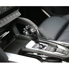 Arenbel Car Shift Knob Skull Shifter Knobs Skeleton Handle Car Racing Gear Lever Stick Fit Most Manual Automatic Vehicles Trucks, Black