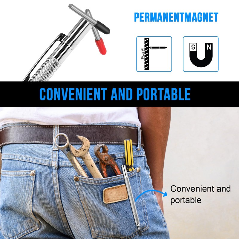 guti-more 2 Pack Tungsten Carbide Scriber with Magnet, with Extra