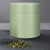 9oz Green Matcha Container with Lid Simple Matcha Tin Metal