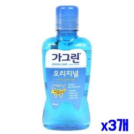Bean heart red bean heart BNS Oral Care Gargrin Original 250ml x3 / bns 구강관리 가그린 오리지널 250ml x3개
