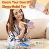 Tasdurian 12 Set DIY Stress Ball Making Kit Milky Blank