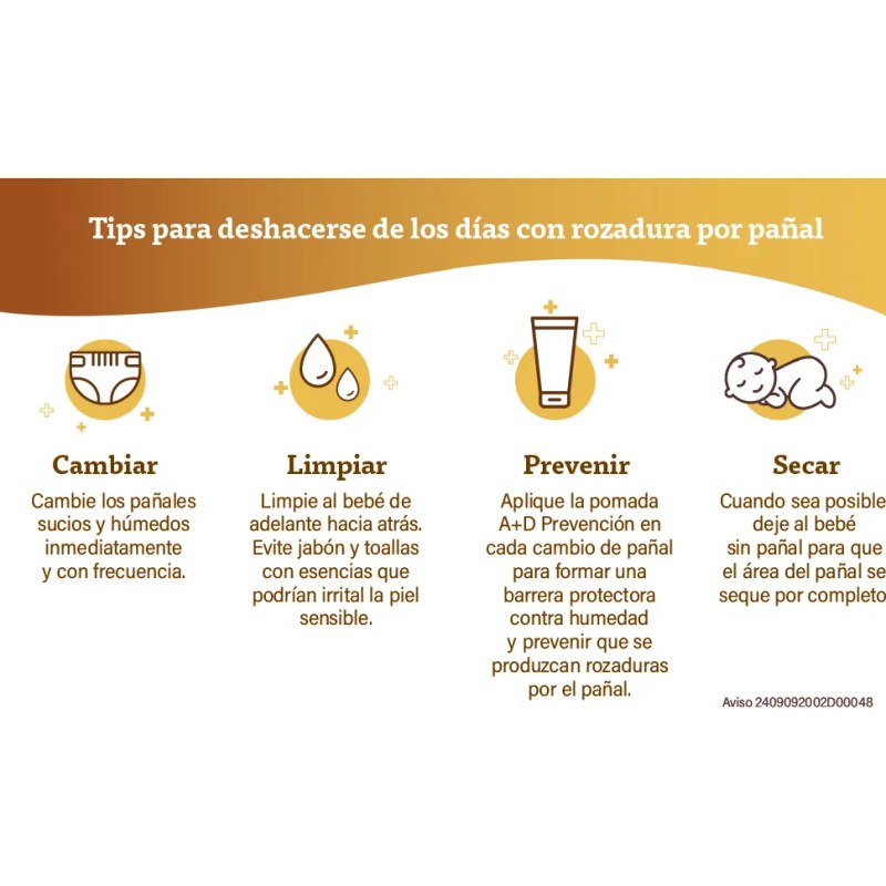 Pomada A+d Prevent: Protección Contra Rozaduras Pañal 113g