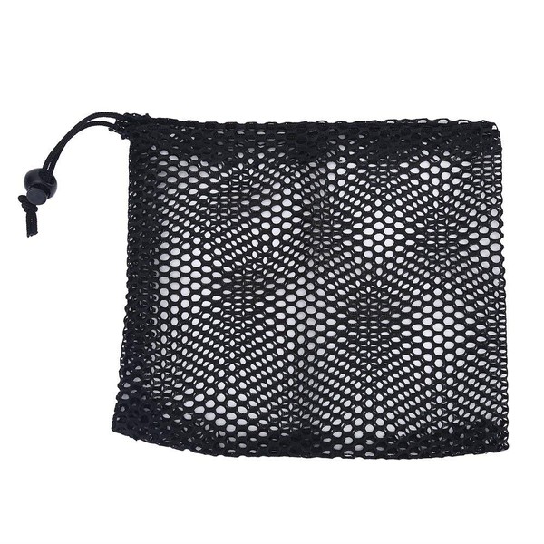 Alomejor Golf Ball Mesh Bag Net Bag Quick Dry Large Capacity Ball Bag Drawstring Nylon Golf Pouch Holds 10/25/50 Count (M)