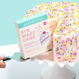 Patchology Eye Want Cake Hydrating & Smoothing Eye Patches – Under Eye Masks for Puffy Eyes, Dark Circles, and Fine Lines – Birthday Cake Inspired Sel