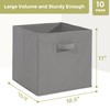 STORAGEIDEAS Storage Cubes, 11 Inch Cube Storage Bins, Set of