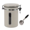 Coffee Canister 1800ml 304 Stainless Steel Window Design One Way