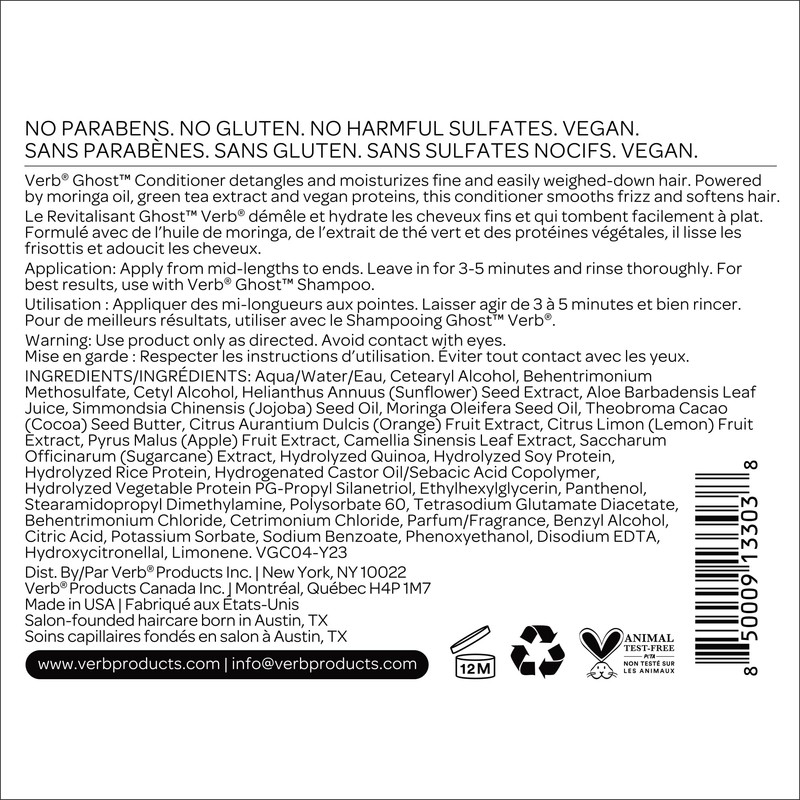 VERB Ghost Shampoo & Conditioner Duo Set, 32 fl oz,