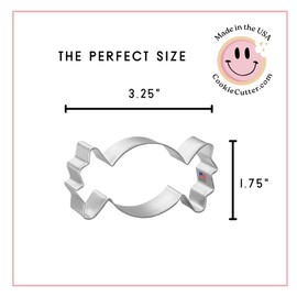 Foose Candy Wrapper Party Cracker Cookie Cutter 3.25 Inch –Tin Plated Steel Cookie Cutters – Candy Wrapper Party Cracker Cookie Mold