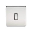 Knightsbridge SF8341PC Screwless 20 A 1-Gang DP Switch, Polished Chrome