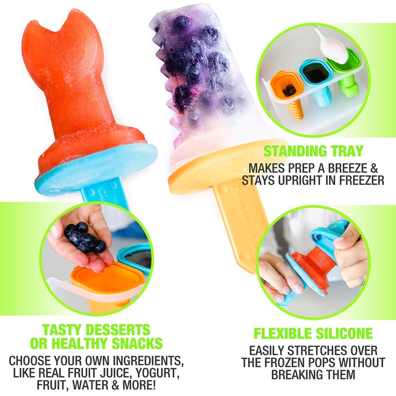 Dinneractive Play Pop Popsicle Molds - 3 PC Tool Themed