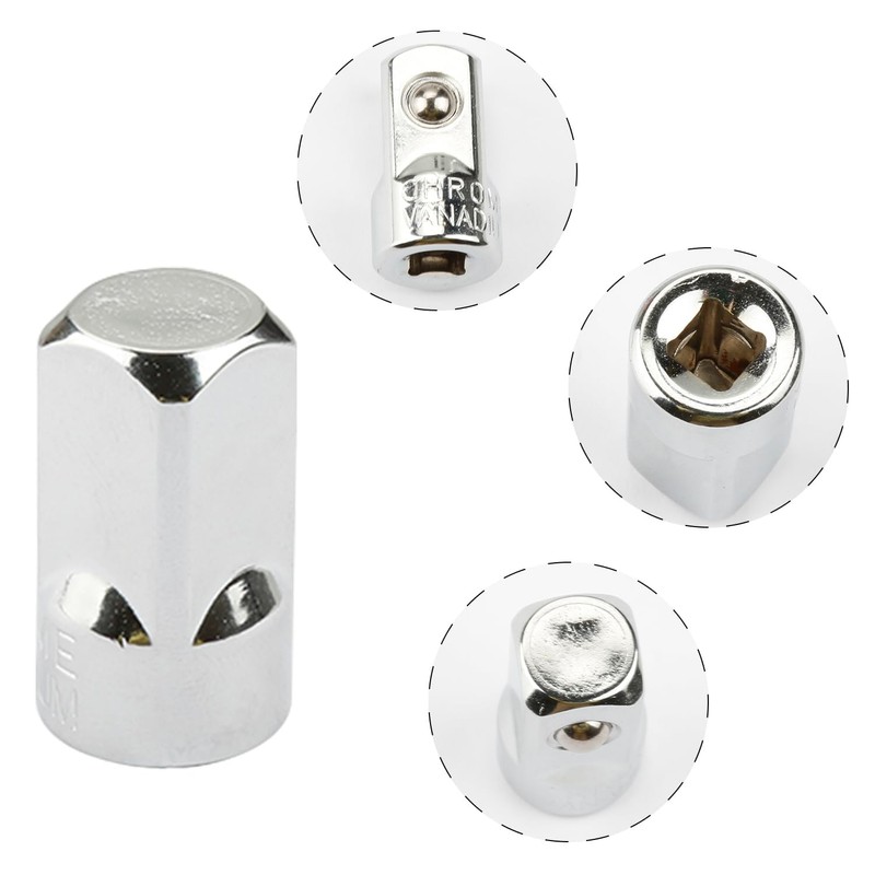 Tabanzhe Steel Socket Adapter,1/4" to 1/2" Safe Socket Reducer,Impact Driver