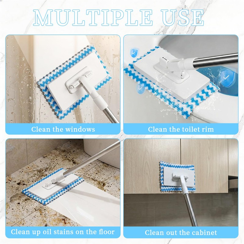 Snap Grip Mini Mop,2026 Upgraded Zero Touch Snap Grip Mini