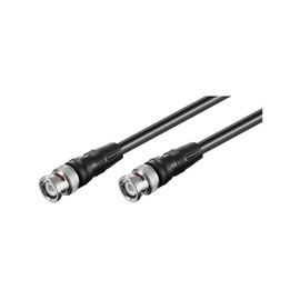 Goobay 50413 BNC Video Connector Cable, (RG59), Double Shielded, 0.5 m Cable Length