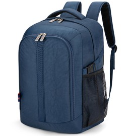 Boardingblue Under-Seat Backpack for Spirit, Frontier, American - Fits 18 x 13 x 8 Inches - Perfect Personal Item for Easy Air Travel - TSA Approved (Navy)