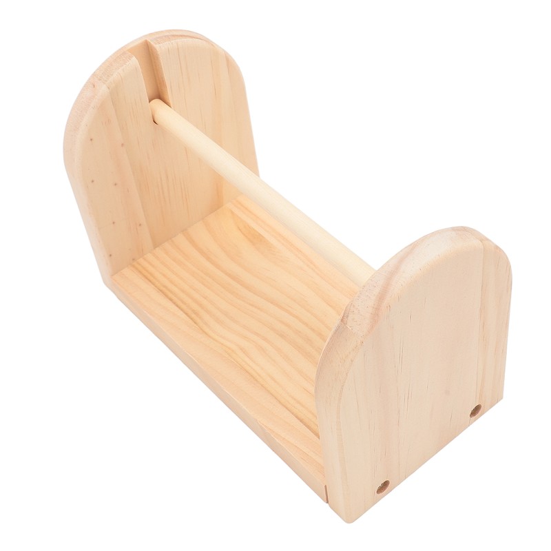 Wooden Yarn Holder Single Rotating Yarn Storage Horizontal Crochet Yarn