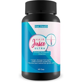 Hair Juice Ultra Growth Accelerator Vitamins - Longer Stronger Hair Support - Helps Maintain Healthy Hair - Nourishes Your Natural Hair Growth Cycle - Hair Juice Accelerator Ultra Growth Blend