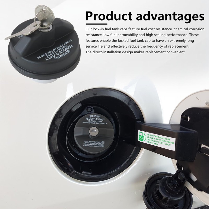 2025 New Locking Gas Cap with Key, 12495845 Gas Cap