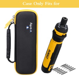 worfty Case for DEWALT Cordless Screwdriver with FLEXDRIVE Control and Screwdriving Bits DWHT66719 - Travel Protective Carrying Storage Bag (Black)