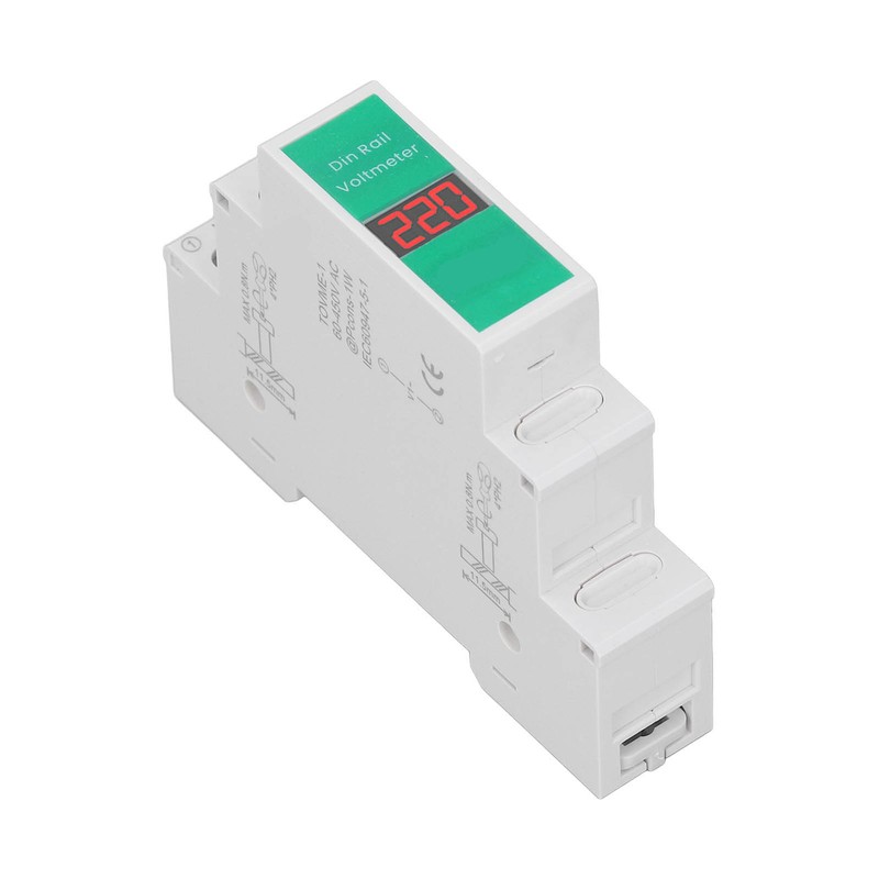TONGOU Din Rail Voltage Meter Intelligent LCD Digital AC Voltmeter