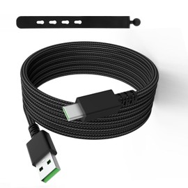 Tobysome USB Type-C Charging Cable Data Cord Compatible with SteelSeries Aerox 3 /Aerox 9/ Prime Wireless FPS Gaming Mouse, USB C Cable for Gaming Keyboard, Braided, 5.9ft