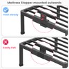 Superay 4 Inch Queen Bed Frame Low Profile, Heavy Duty