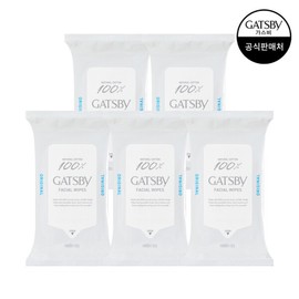 Gatsby (현대Hmall)갸스비 훼이셜 페이퍼 쿨 타입 15매 5개 (Hyundai Hmall) Gatsby Facial Paper Cool Type 15 Sheets 5 Packs