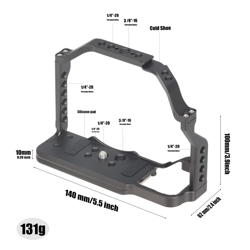 FOTGA Camera Cage and Top Handle Kit for Nikon Z50