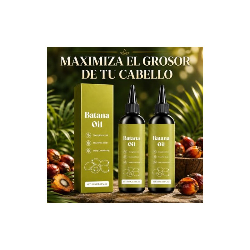 Batana Oil, 2PCS Aceite De Batana, Bata-na Hair Oil, Aceite