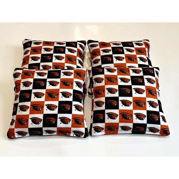 Unbranded 4 CORNHOLE OREGON STATE BEAVERS CORN HOLE BEAN BAGS